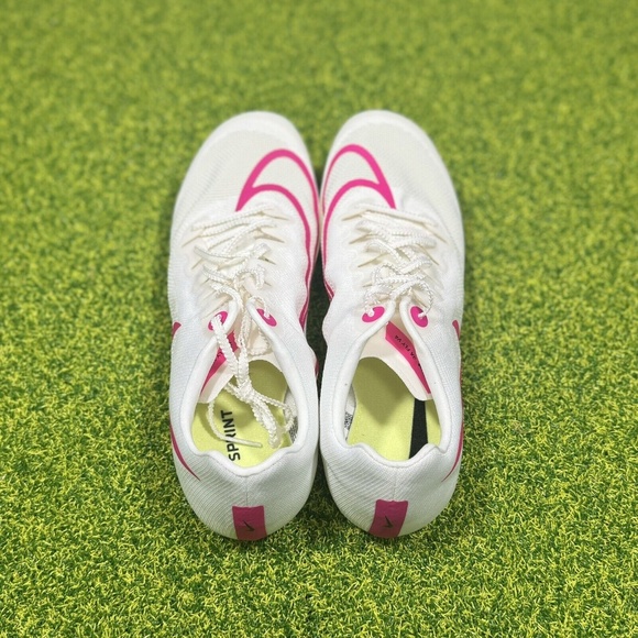 Nike Ja Fly 4 Size 10.5 Track & Field Spikes White Pink Bag & Tool DR2741-100 - Picture 4 of 7